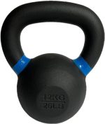 Powder Coated Cast Iron Kettlebell - Powder Coated for Durability, Available in Multiple Weights - Ideal for Strength Training and Conditioning
