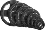 Quad Grip Design Rubber Pe - Weight Pes, Set with Rubber Coating, Dumbbell & Bumper Weights for Barbell