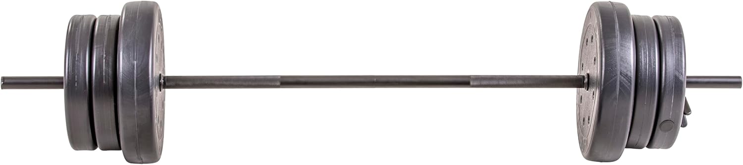 US Weight 55 lb. Barbell Weight Set for home gym workout