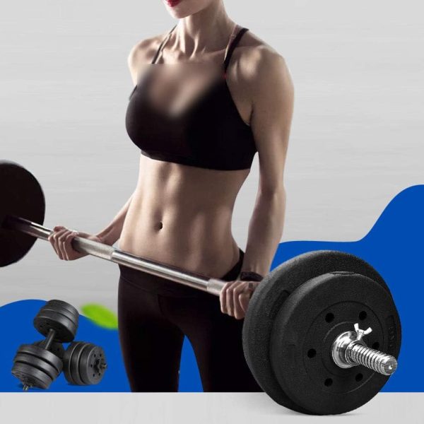 Men's Home Fitness Barbell Set 20kg 30kg 35kg Barbell Set Squat Straight Weight Lifting Equipment 1.2m Barbell Bar (Color : Black Size : 35kg)