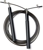Speed Skipping Rope Adjustable Jumping Rope with Aluminium Alloy Handle and Ball Bearing Tangle-Free Exercise Rope for Home Exercise & Slim Body , Cross Fit Training, Fitness, Exercis Ideal for Aerobic Exercise