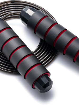 Jump Rope, Adjustable Jump Ropes,Skipping Rope Tangle-Free Rapid Speed with Ball Bearings for Women Men Kids,Exercise & Slim Body Jumprope at Home School Gym