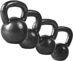 Barbell Black Cast Iron Kettlebell Single or Set | 10-80 Lbs