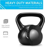 6pcs Kettlebell Set  Coated Kettlebells Weight Sets 5LB, 10LB, 15LB, 20LB, 25LB, 35LB Kettlebells for Home Fitness Gym