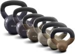 Kettlebells - Professional Grade, Kettlebell Set Vinyl Coated, Solid Cast Iron Weights With a Special Protective Bottom