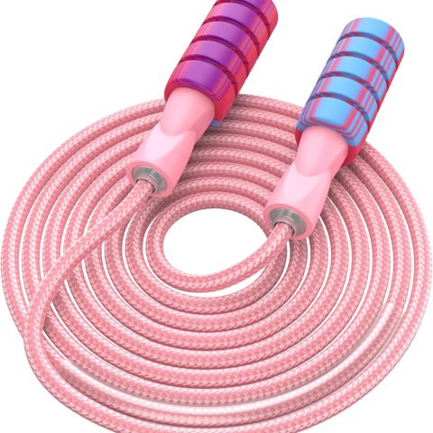 Jump Rope for Fitness, Weighted Jumprope for Women Workout, Adjustable Adult Exercise Skipping Rope for Men