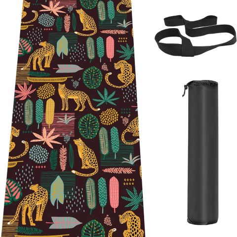 Non Slip Yoga Mat Workout Mat for Men Women, Thick Workout Mat with Carrying Strap, Fitness Mats for Exercise, Yoga, Fitness, Pilates, Floor Workouts (72" x 24" x 6mm)